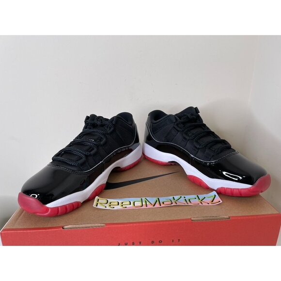 Jordan 11 XI Retro Low Bred 2025 GS Youth FV5121 006 - Picture 4 of 7
